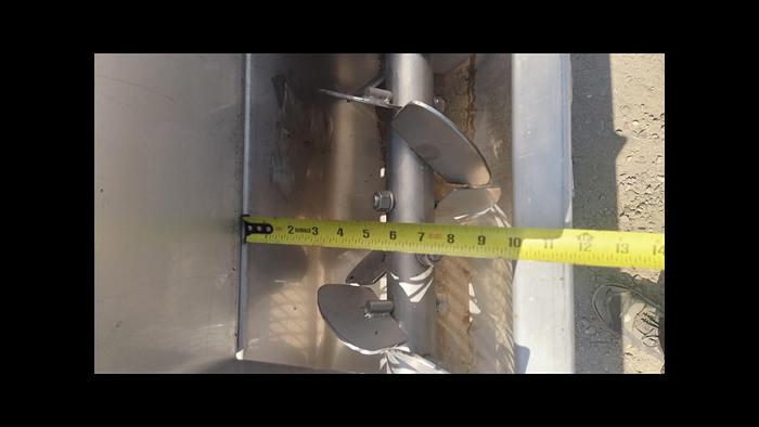 Used Mixer, Paddle, Continuous, 10" X 7'4", Portable, #5861450