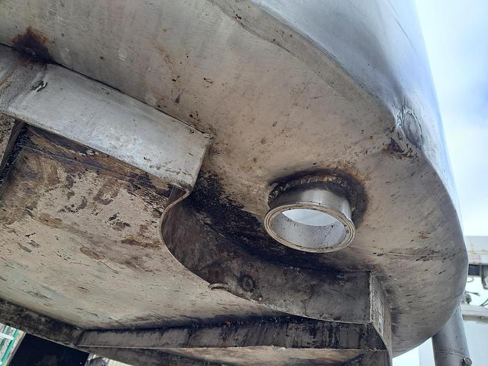 Used Tank, 800-Gallon, Stainless Steel, Agitated, MIX-MOR Mixer #5991290