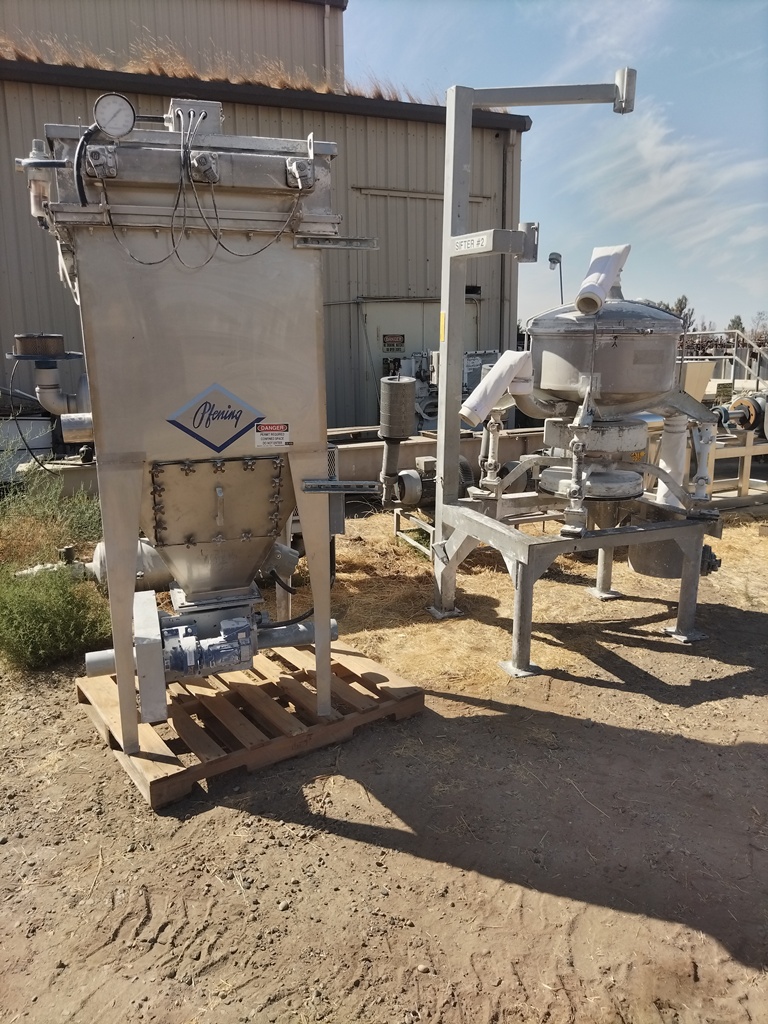 Used Conveyor, Pneumatic, 40 HP, In-Line Sifting, Dust Collection, Pfening, #5991959