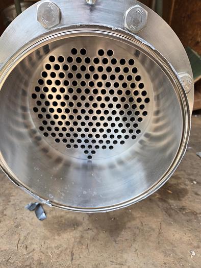 Used Heat Exchanger, Shell & Tube, 233 SF (x2), 466.5 SF Total, Allegheny Bradford, Stainless, #5991338