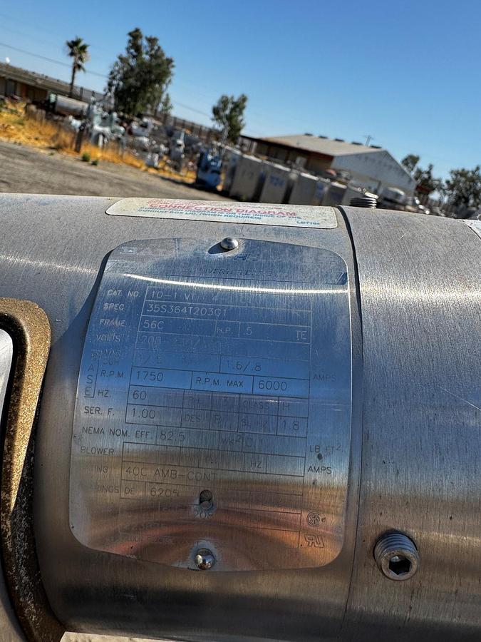 Used Tank, 181 Gallon, 316L Stainless Steel, Full Vacuum, Jacketed, Agitated, 32 PSI, #5991496