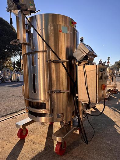 Used Reactor, 132 Gallon (500 Liter), Single Use, Stainless Steel, Thermo Scientific, 30" x 50" Jacketed #5991244