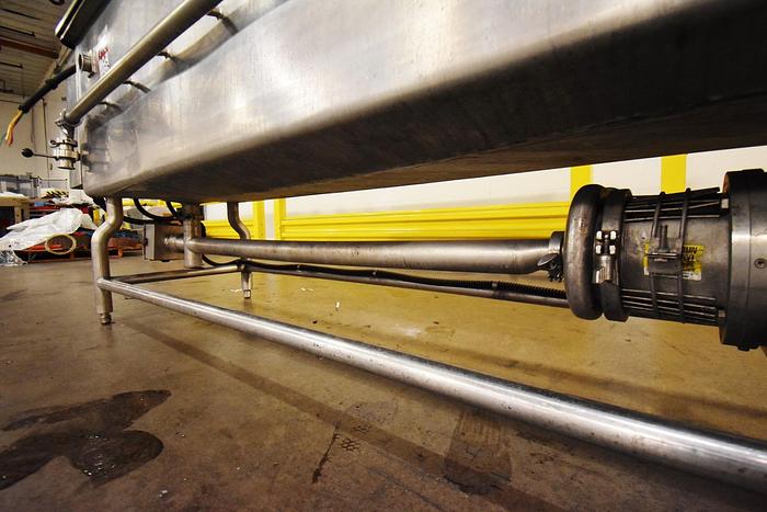 Used Tank, COP Wash Tank, 200 Gallon, 316 Stainless Steel, Pump, #5991037