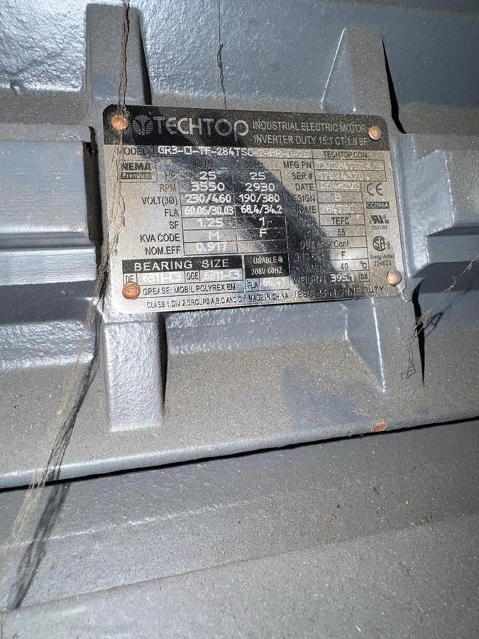 Used Dryer, Bottle, Shrink Sleeve Air Knife, Sleeves Seal, Stainless Steel, 25 HP, #5991710