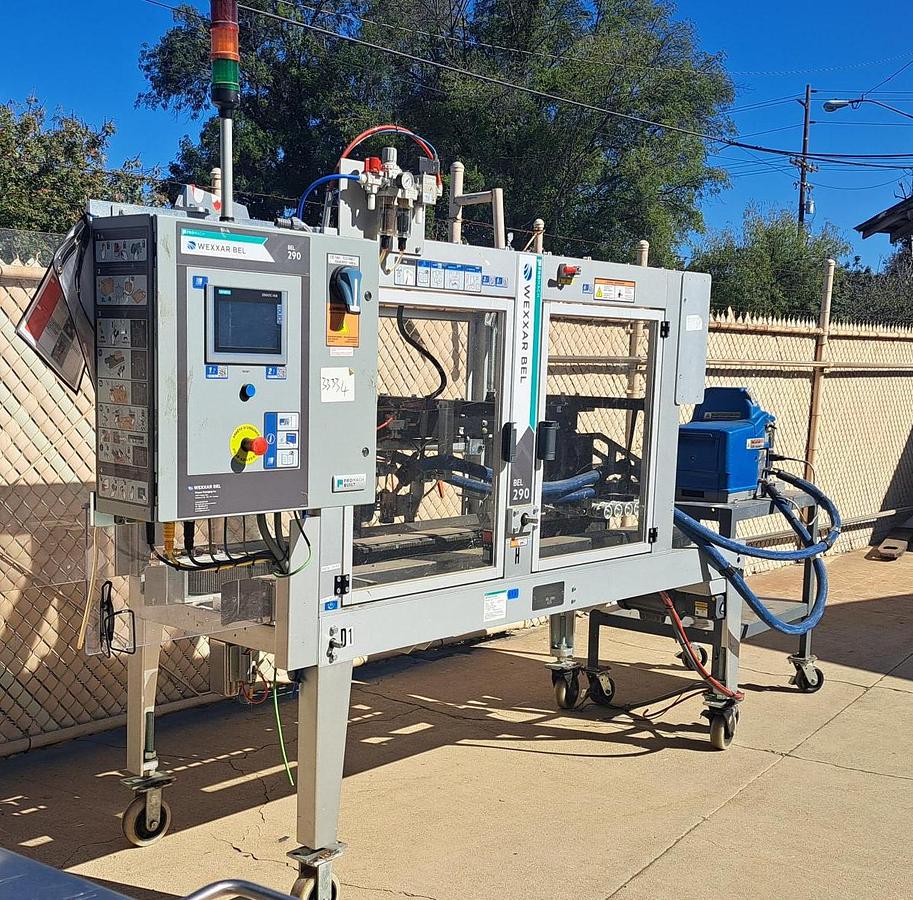 Used Case Packer, Automatic, Wexxar BEL 290H, Hot Melt, Up to 50 CPM, #5991668