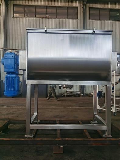 Used New 15 Cubic Foot Stainless Steel Ribbon Mixer, 5 HP