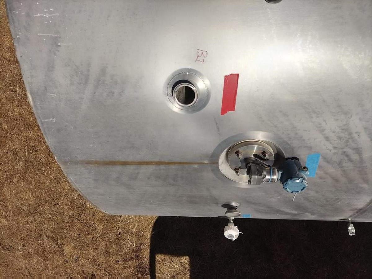 Used Tank, 6,000 Gallon, Stainless Steel, Vertical, Jacketed, Agitated, Storage Tank, #5991875