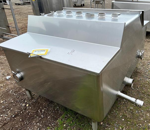 Used Tank, 225 Gallon, Stainless Steel, Rectangular Balance Tank #S744989