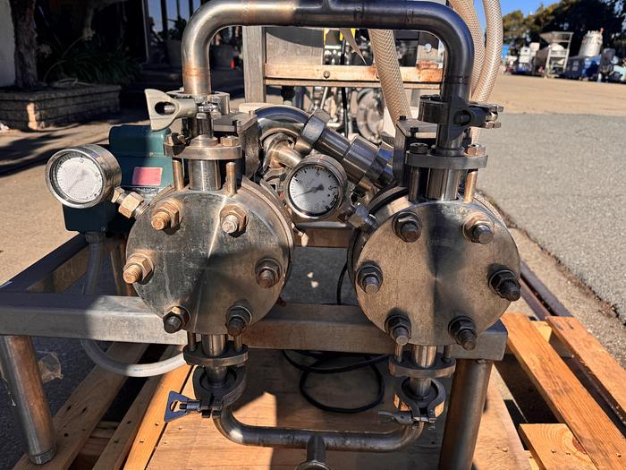 Used Pump, Metering, Dual-Pump, 1/2 HP, Stainless Steel, Bran & Lubbe, #5991177