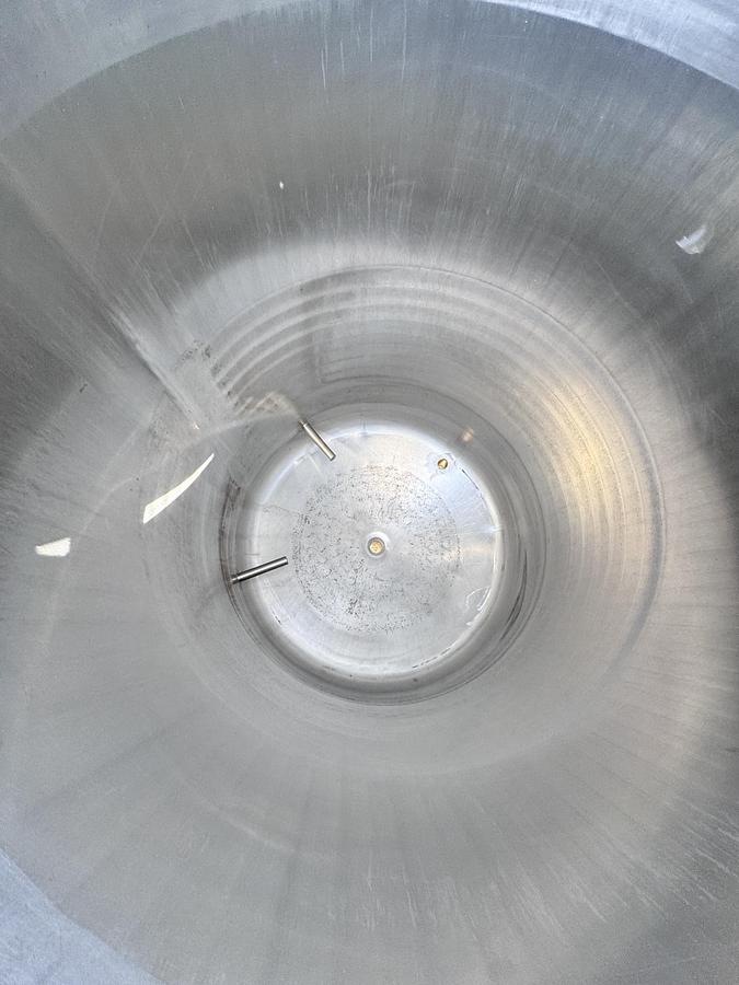 Used Tank, 200 Gallon, Stainless Steel, Half-Pipe Jacket, Agitator Mount, Cherry-Burrell, #5991981