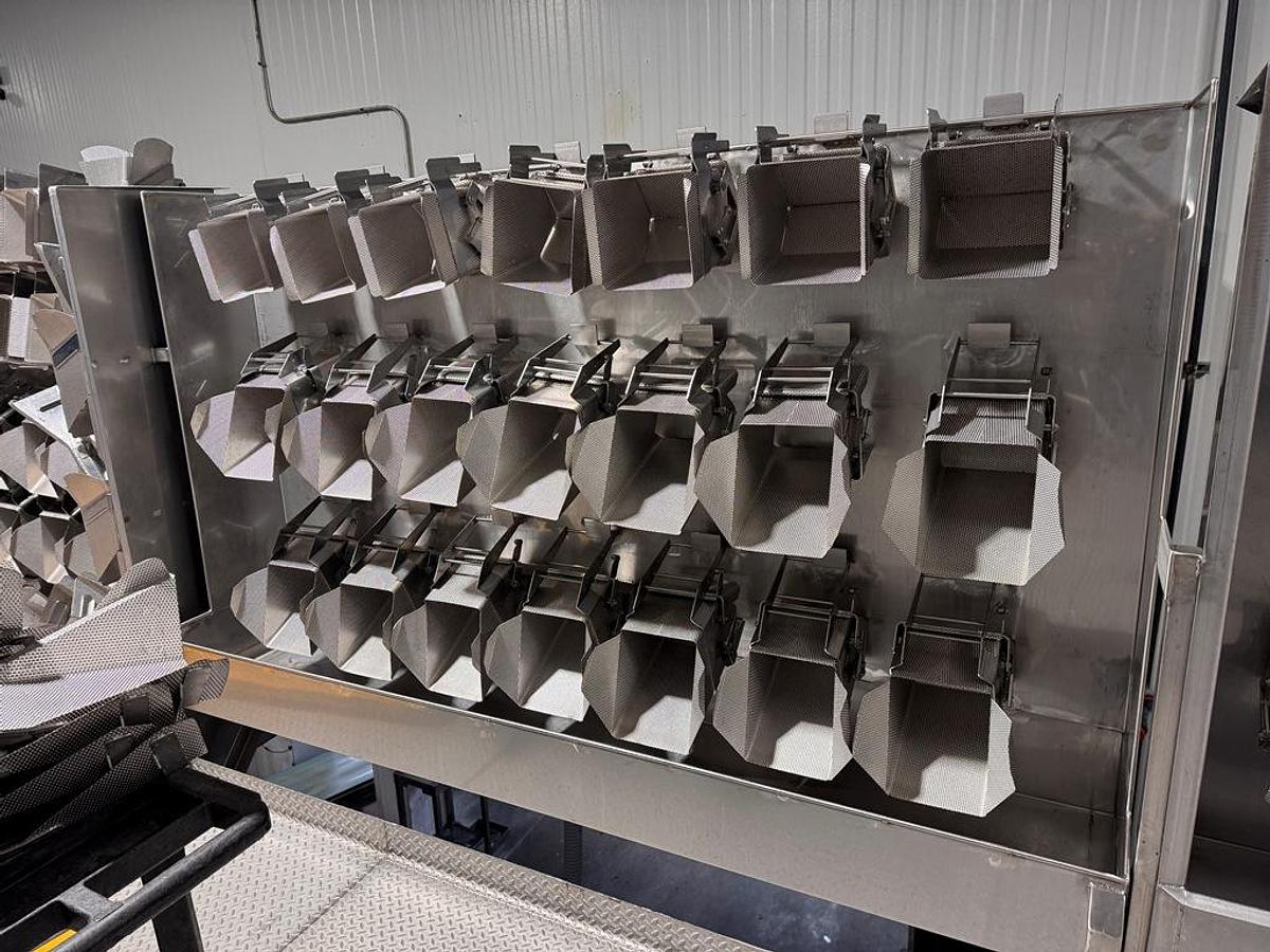 Used Filling Line, Bag, Ishida Combination Scale, Bosch SV 3800 Bagger, Elevator, Produce, #5991861