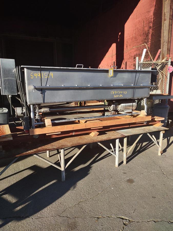 Used Tank, COP Wash Tank, 200 Gallon, 316 Stainless Steel, Pump, #5991037