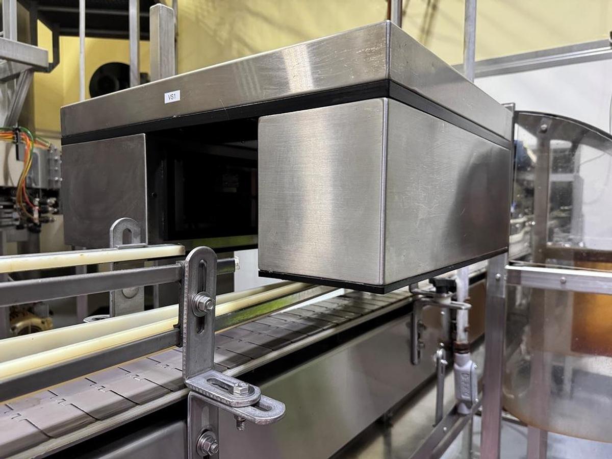 Used Bottling Line, 600–800 BPM, PET, US Bottlers Filler, Sidel Labeler, Kisters Shrink Wrapper, #5991608