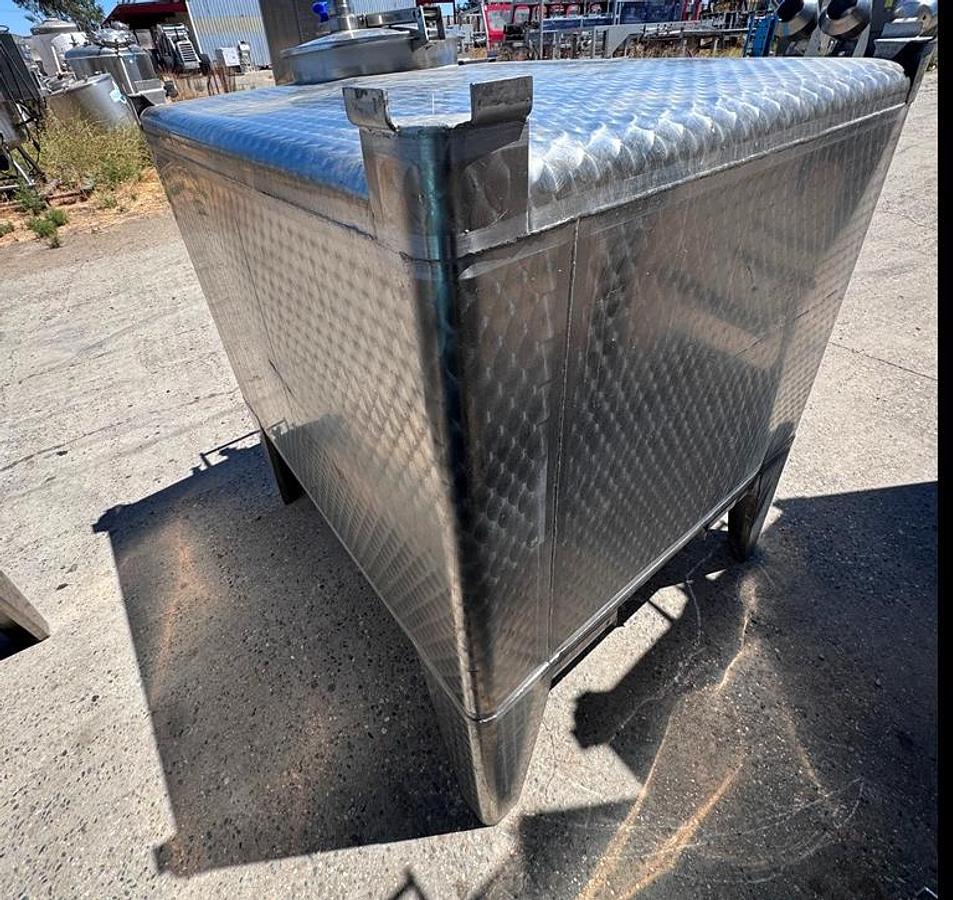 Used Tank, 264 Gallon, Tote, Stainless Steel, 41" x 47" x 32",  Wine storage, Qty. - 2, #5991809