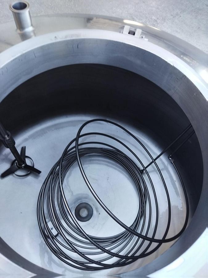 Used Tank, 198 Gallon (750 Liter), Agitated, 316 Stainless Steel, 15 PSI, Lee Industries, #5991486