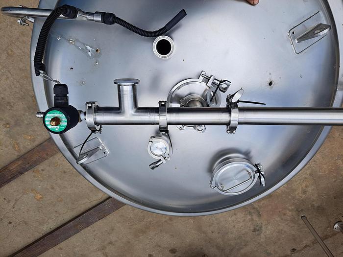 Used Tank, 200 Gallon, Stainless Steel, Insulated, Dish Top & Bottom, 36" X 48" #S745519