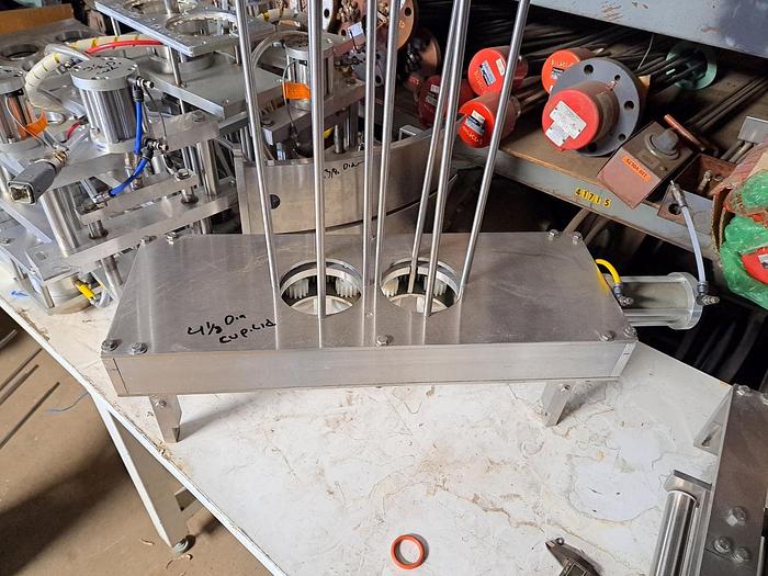 Used Filler, Cup, 2-Lane, Stainless Steel, 12 Ounces & 16 Ounces