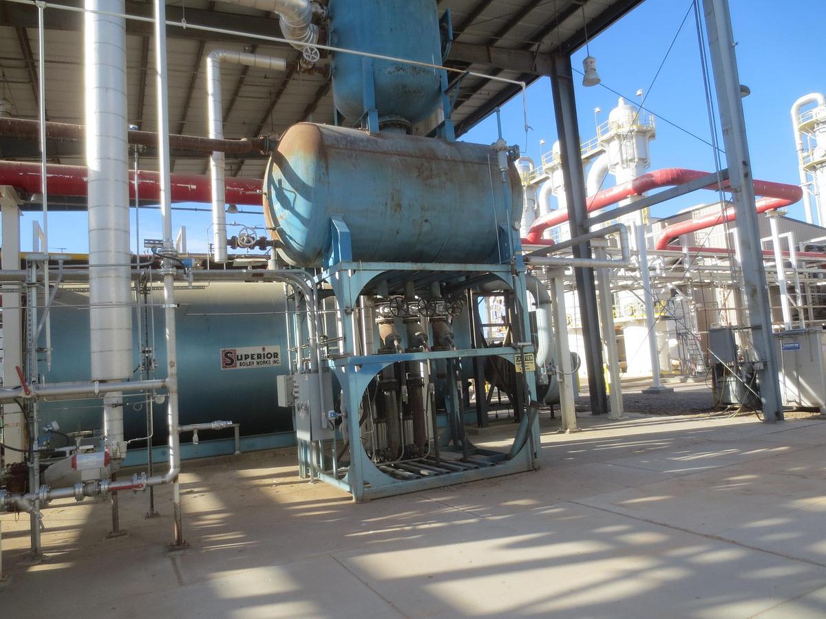 Used Boiler, 2,200 HP, 75,900 Lbs/Hr, 150 PSI, Gas Fired, Superior 8-5-11000, #5991569