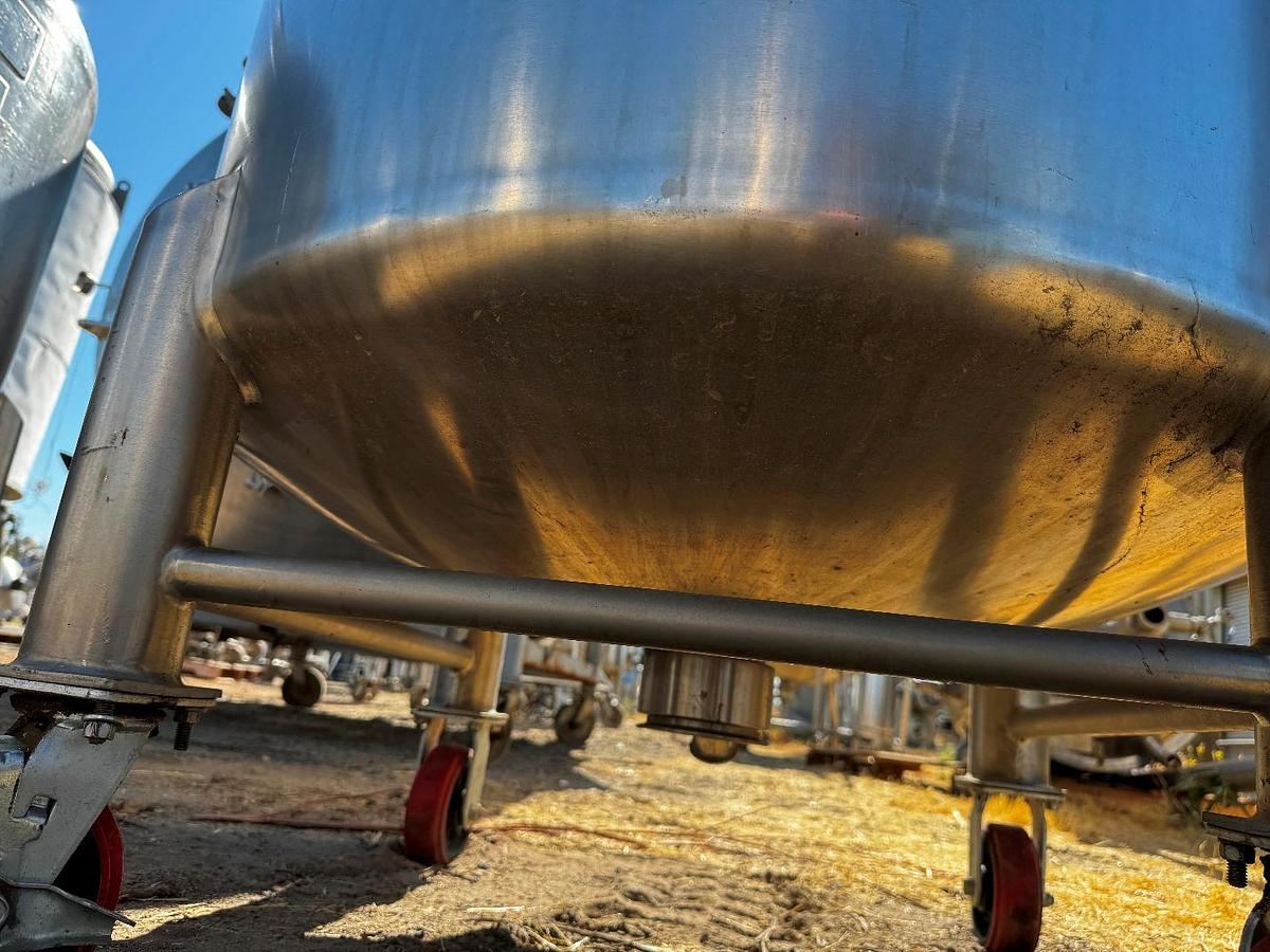 Used Tank, 198 Gallon (750 Liter), 316 Stainless Steel, Pressure Rated, Lee Industries. #5991483