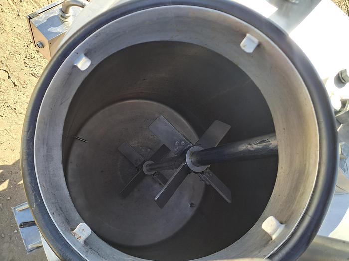 Used Tank, 500 Gallon, Stainless Steel, Jacket, Agitated, Crepaco #5991236