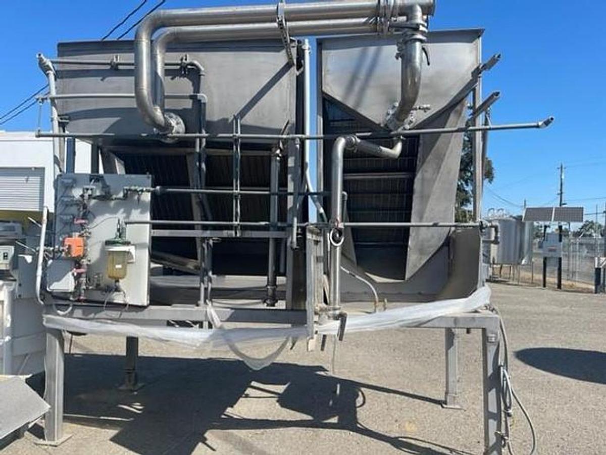 Used Screen, Parabolic, 72" & 48", Dual Hydro-Sieve, Stainless Steel, Conveyor, #5991707