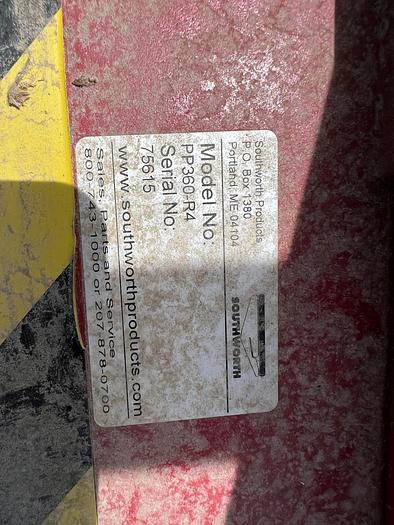 Used Table, Pallet Positioner, Pallet Pal 360, Southworth, 4500 Pounds #C745223