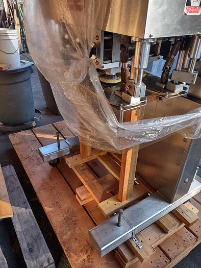 Used Capper, Inline, 6-Spindle, Kaps-All Model A-2, Cap Sorter #S745194