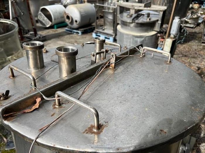 Used Mixer, Cheese, 5 CF, 316 Stainless Steel, Kraft, Pear Shaped, Agitated #S527450