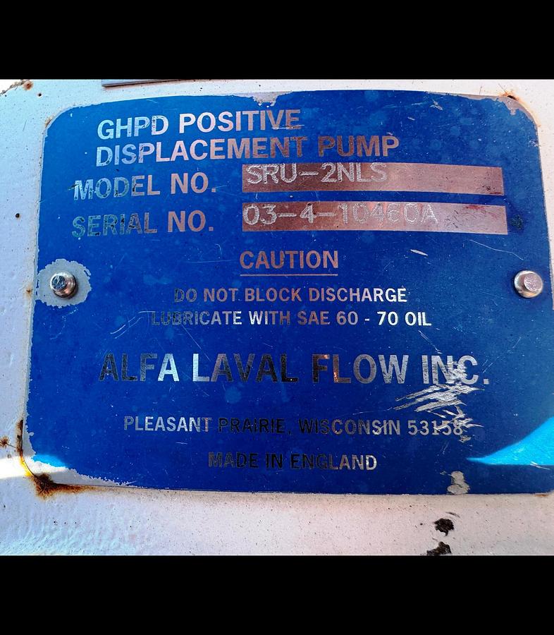 Used Pump, Positive Displacement, 1”, 1HP, GHPD, Model SRU-2NLS, VFD, #5991517