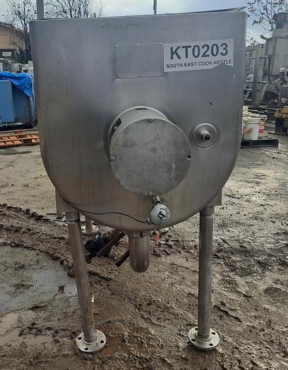 Used Kettle, 200 Gallon, S/St, Jkt, Horizontal Trough, Agitated #C745042