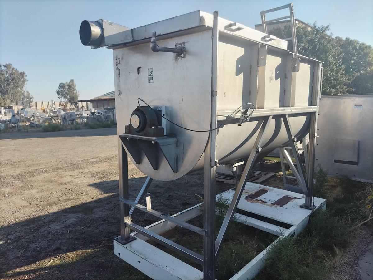 Used Mixer, Ribbon, 90 CF, 316L Stainless Steel, Austin Mac Inc, 50 HP, #5991352