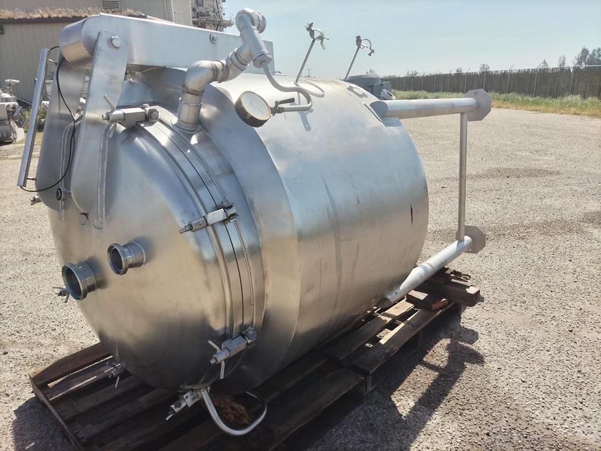 Used Kettle, 130 Gallon, DC Norris, Glycol Jacketed DA Cooling Vessel, Scrape Surface, #5991714
