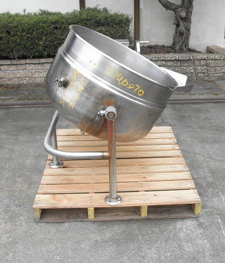 Used Kettle, 60 Gallon, S/st, Jkt, Cleveland, Mdl KDL-60T SH, #S740970