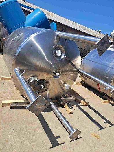 Used Reactor, 925 Gallon (3,500 Liter), Stainless Steel, Precision Stainless, Jacketed, 50 PSI Internal #S745200