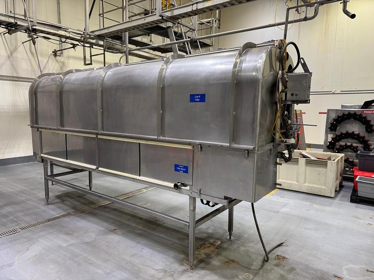 Used Canning Line, 400 BPM Class, Solbern / Angelus / Filtec / Signode, Stainless Steel, #5991611