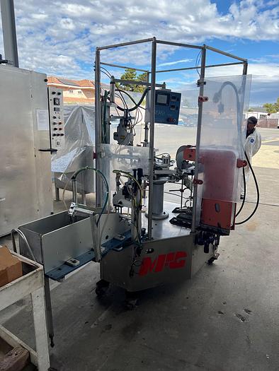 Used Filler, Pouch, Premade Bags, 6-station, Liquid Fill, Heat Sealer, Cutter - #4957749