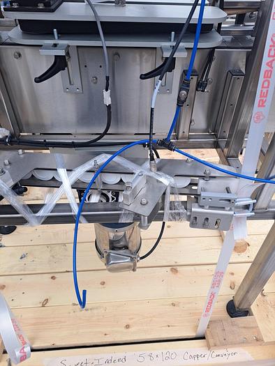 Used Capper, Inline, Chuck Screw Capper, Automatic, Cap Feeder #C745456