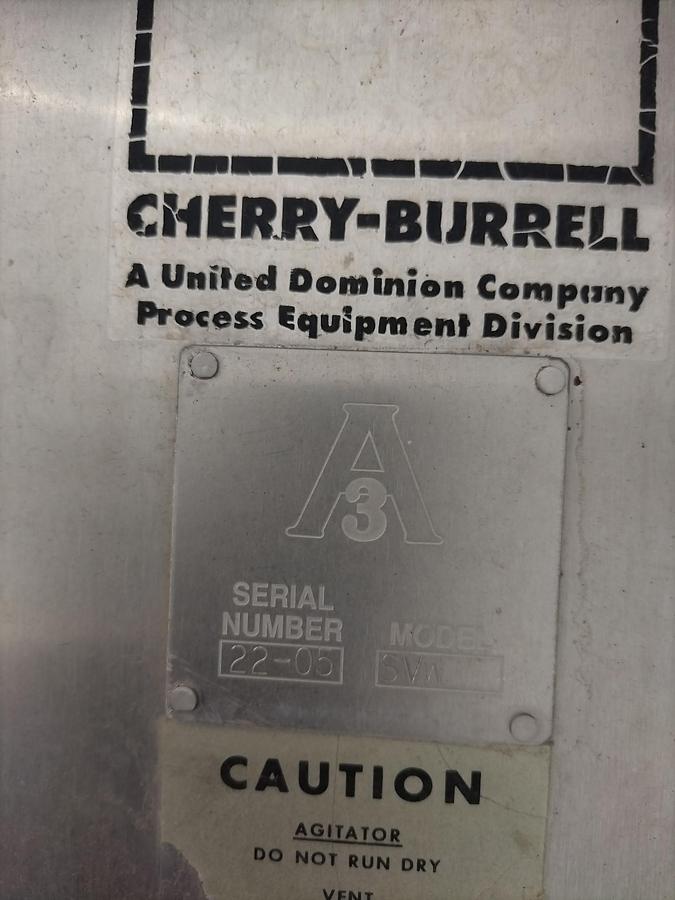 Used Tank, 5,000 Gallon, 304 Stainless Steel, Jacketed, Agitated, Cherry Burrell, #5991522