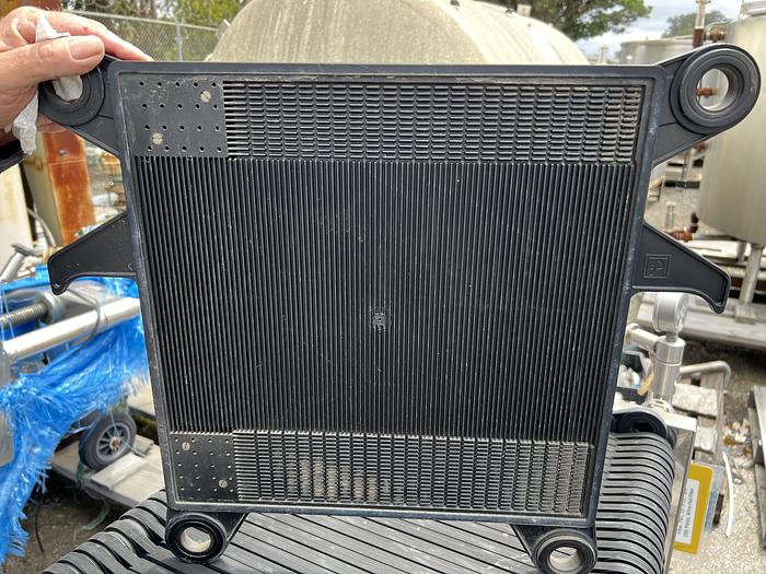 Used Filter, P&F, 15" X 15", S/st, (38) Plates, Wine Pad Filter, #S742746