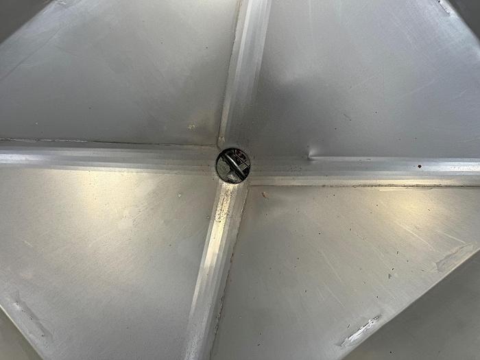 Used Hopper, 40 CF, S/st, 50" X 42", Cone Btm, Flo Bin, #L737001