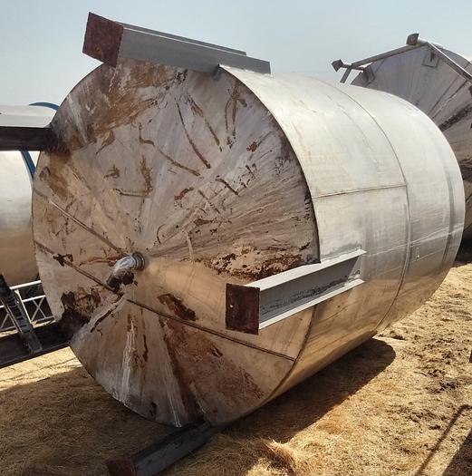 Used Tank, 2,000 Gallon, Stainless Steel, Agitated, 6’4” Diameter #S745307