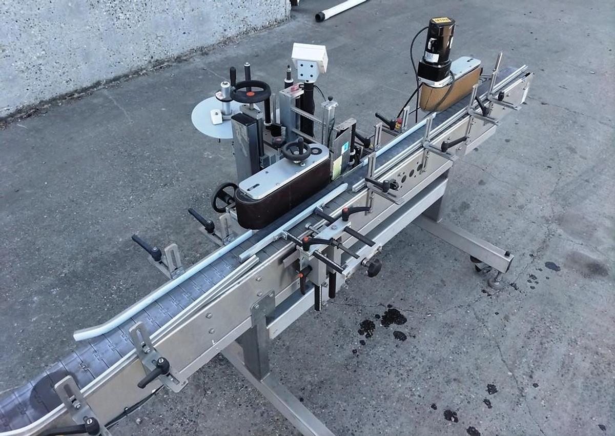 Used Labeler, Pressure Sensitive, Quadrel Econoline E100, 2017, Stainless Steel, #5991958