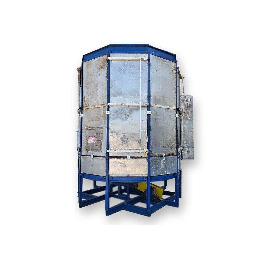 Used Dryer, Turbo, Wyssmont Turbo Tray Dryer Model N-22, 22 Trays, Stainless Steel Cladded, 9’-9” Base, 12’-0” Height, 1.5HP Turbo Drive, #5991640