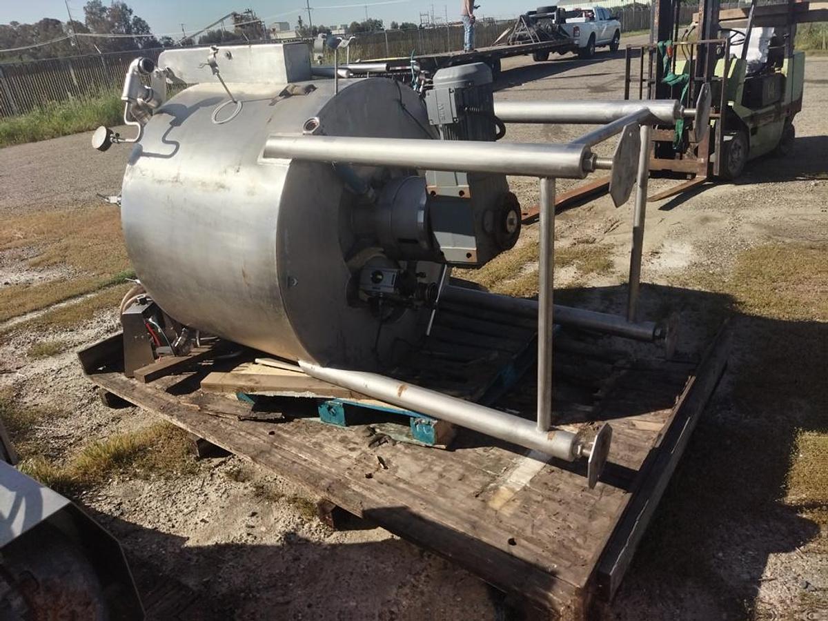 Used Tank, 130 Gallon, DC Norris, Glycol Jacketed DA Cooling Vessel, Scrape Surface, #