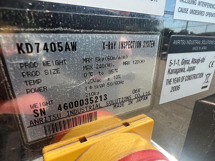 Used Detector, X-Ray, Anritsu, Model KD7405AW, 9.5" x 4.25" - #4530528