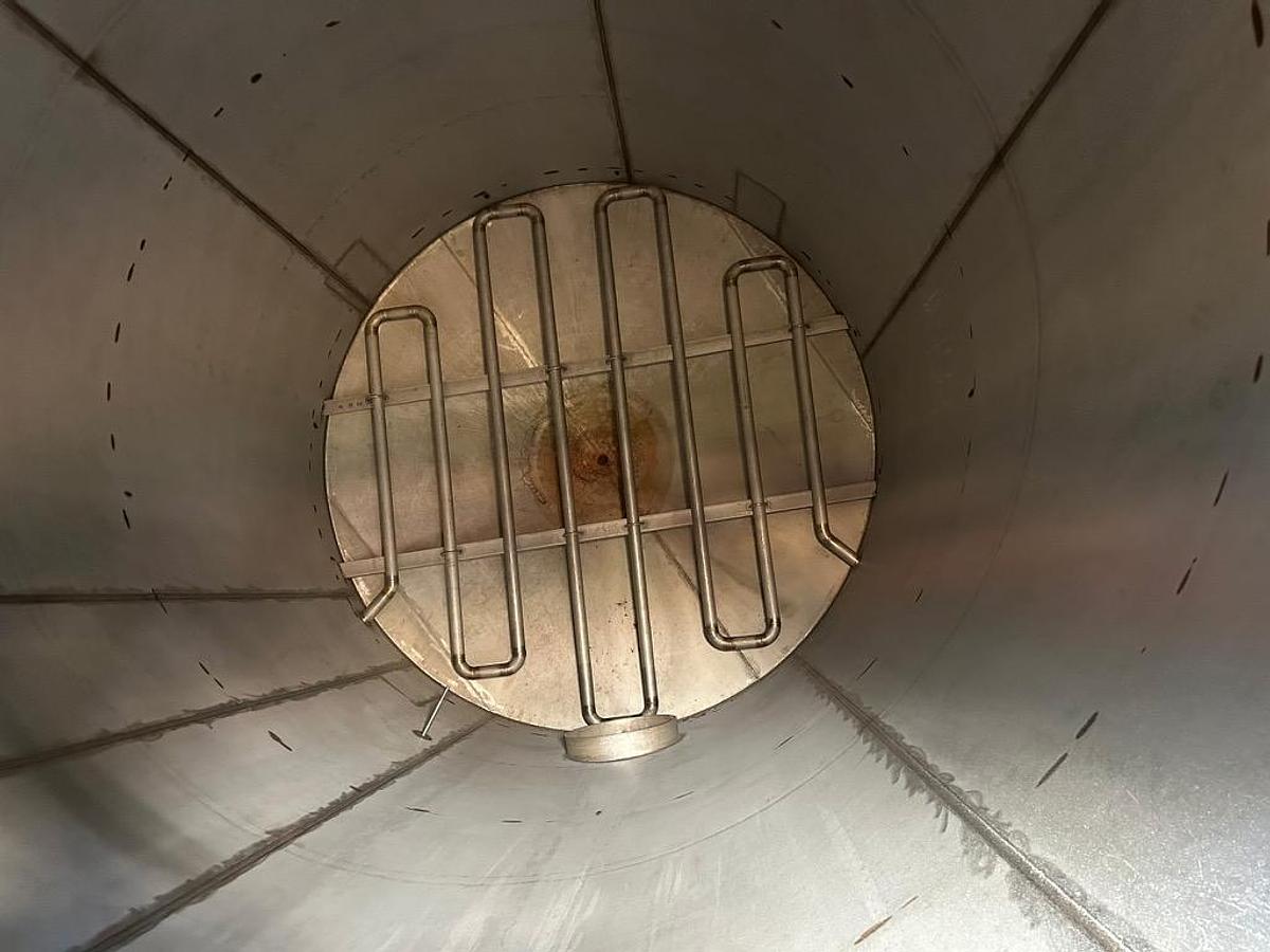 Used Tank, 10,000 Gallon, Vertical, 304L Stainless Steel, Insulated, Cone Bottom, #5991728