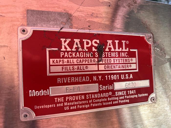 Used Capper, Kaps-All Model F-E4, Inline Spindle #S745104