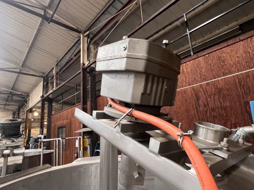 Used Kettle, Groen, 250 Gallon, Stainless Steel, Jacketed, Model D/INA/2/TA-250, Swept Surface Agitation, Hydraulic Tilt, #