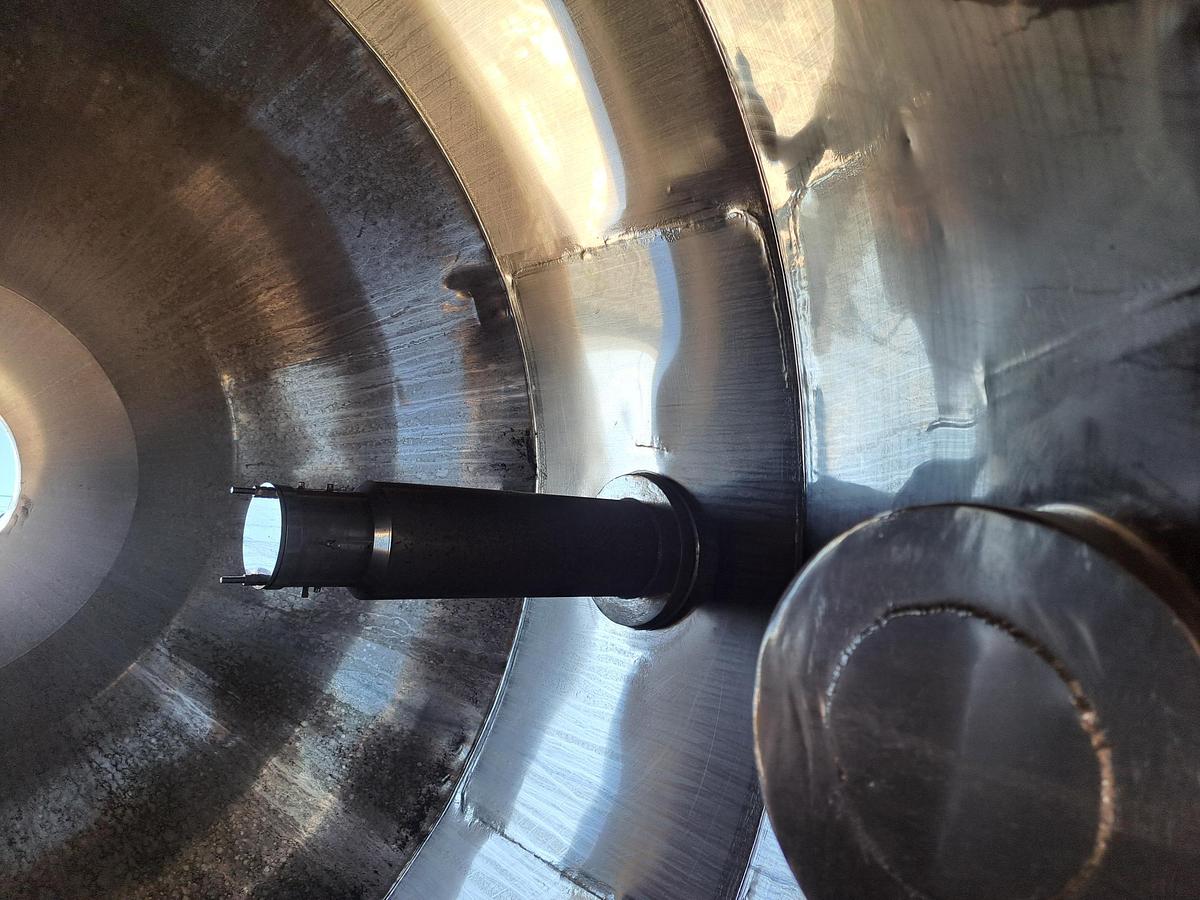 Used Mixer, Conical, 100 CF, 304 Stainless Steel, Gemco, 7.5 HP, #S741455