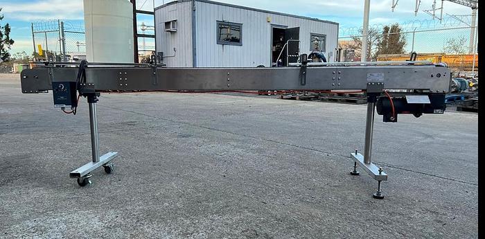Used Conveyor, Belt, 4.5" x 10', S/st, Bottle, Mobile, 1/2 HP #C744930